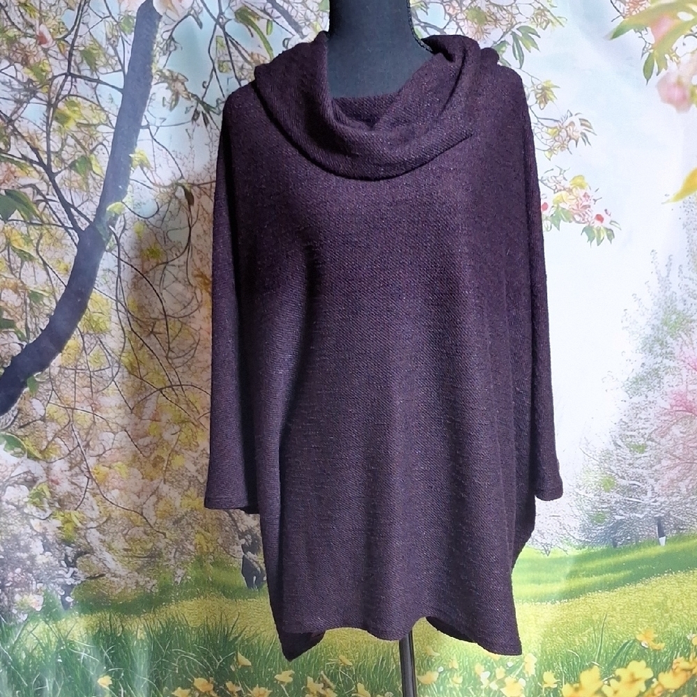 Lane Bryant Cowl Neck Sweater - Deep Purple